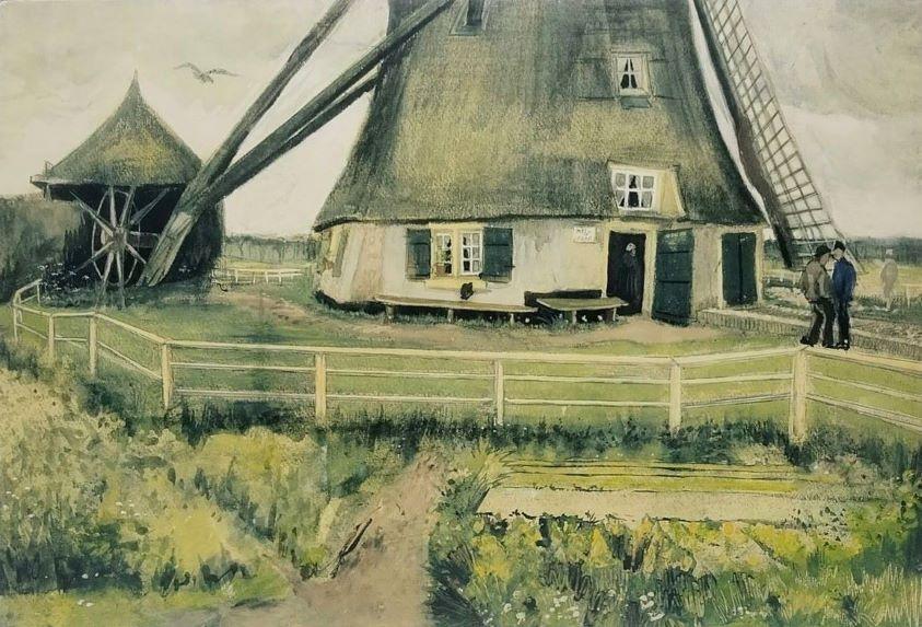 Vincent van Gogh "The 'Laakmolen' near The Hague" 1882 523461