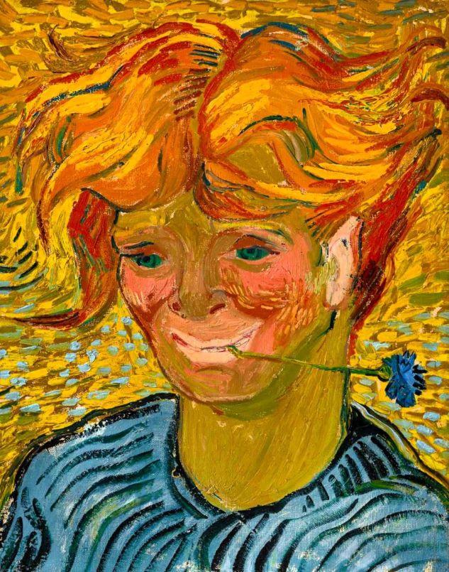 Vincent van Gogh "Young Man with a Cornflower"1890  523466
