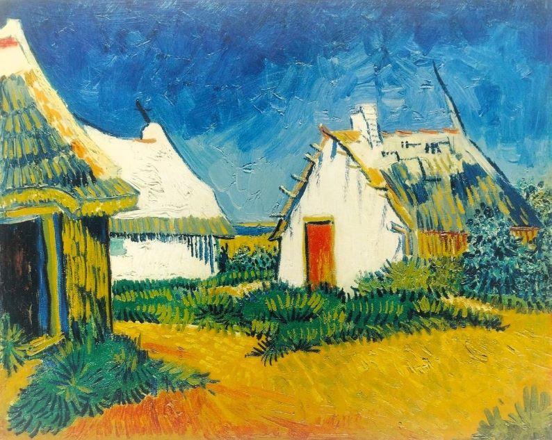 Vincent van Gogh  "Three White Cottages in Saintes-Maries-de-la-Mer" 1888 523475