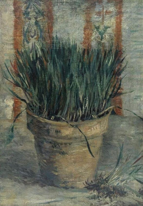 Vincent van Gogh "Flowerpot with Garlic Chives" 1887 523480