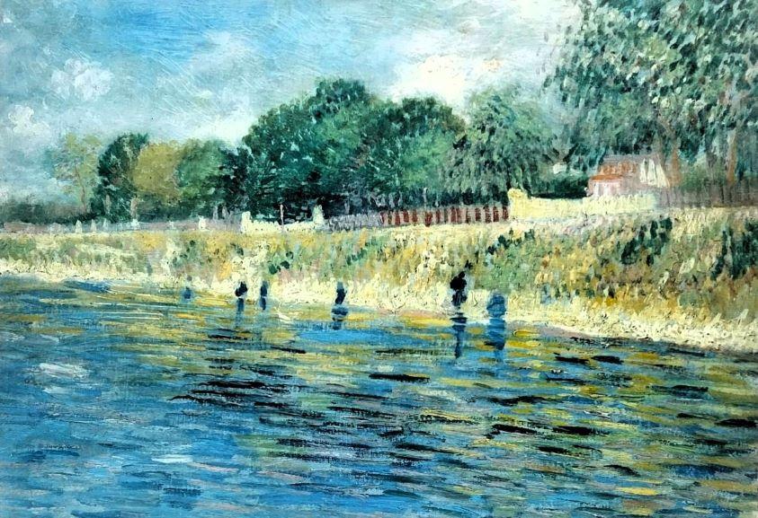 Vincent van Gogh "Bank of the Seine" 1887 523469