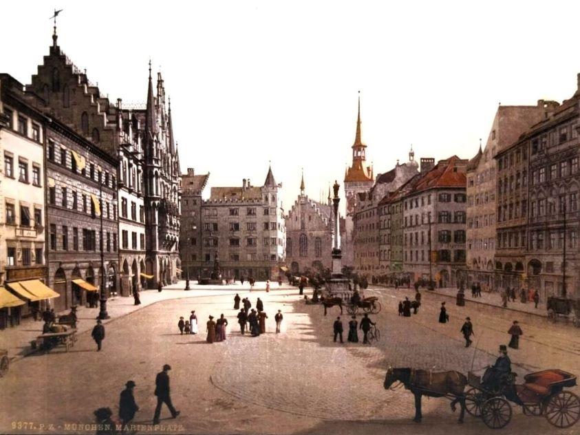 Marienplatz Munich XIX century 523494